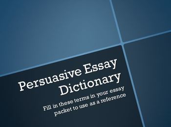 essay dictionary