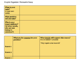 Persuasive Essay Graphic Organizer