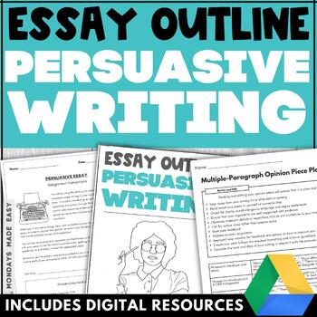 Preview of Persuasive Essay Outline - Writing Assignment and Graphic Organizer OSSLT OLC4O