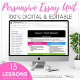 Persuasive Essay Writing Unit for Middle School - DISTANCE LEARNING - Google Doc