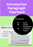 Persuasive Essays Intro Paragraph Lesson (Peardeck)