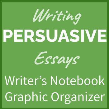 Preview of Persuasive Essays Writer's Notebook Graphic Organizer