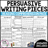 Persuasive Text Examples - Ten Reading Samples with Comprehension