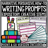 How To Persuasive Narrative Opinion Writing Prompts Stems 