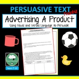 Persuasive Language DESIGNING AN ADVERTISEMENT Task FREEBIE
