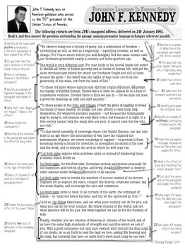 persuasive language in famous speeches worksheets by