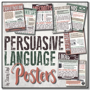 Preview of Persuasive Language Techniques POSTERS