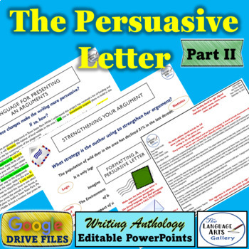 Preview of Persuasive Letter Writing Part 2