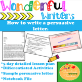 Persuasive Letter Writing Unit