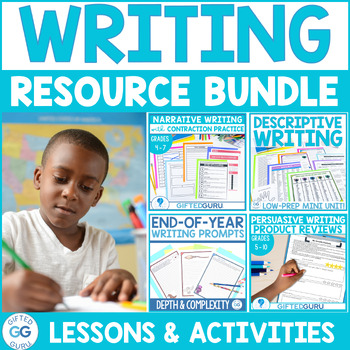 Preview of Persuasive, Narrative and Descriptive Writing Lessons & Activities BUNDLE