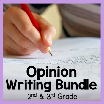 Preview of Persuasive Opinion Writing Bundle 2nd & 3rd Grade | PPT, Worksheets, Crafts
