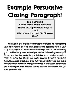 closing paragraph for persuasive essay