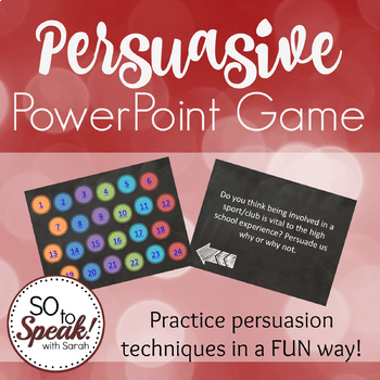 Preview of Persuasive PowerPoint Game