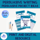 Persuasive Project Ideas