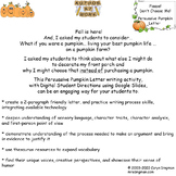 Persuasive Pumpkin Letter Writing Activity with Google Sli