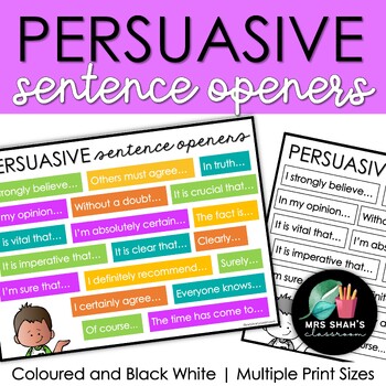 persuasive word list for kids