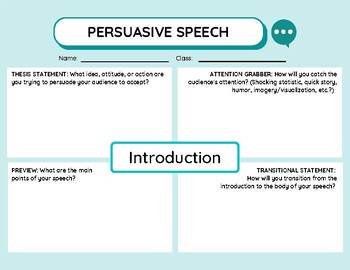 persuasive speech graphic organizer pdf