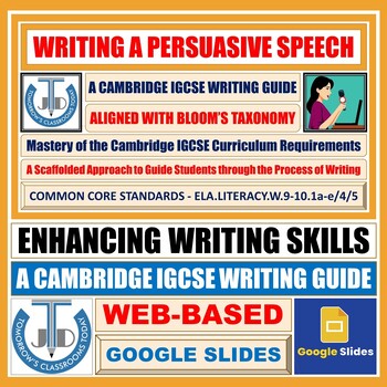 Preview of Persuasive Speech Writing Toolkit - A Cambridge IGCSE Resource - Google Slides