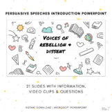 Persuasive Speeches Introduction PowerPoint Presentation