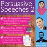 Persuasive Speeches: Pack 2 (Digital & Print)