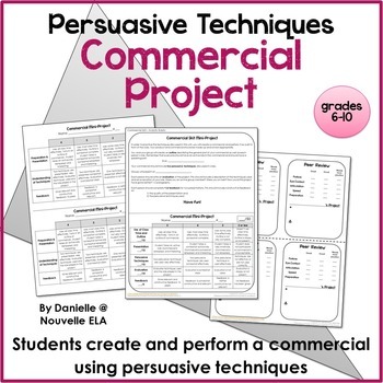 Preview of Persuasive Techniques and Media Literacy - Make a Commercial Project