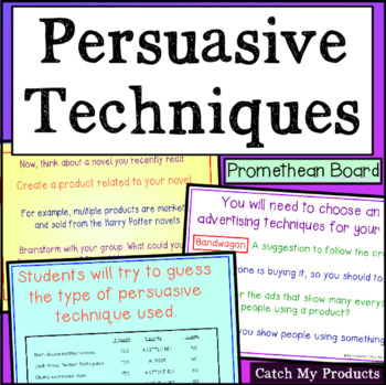 Persuasive Techniques For Promethean Board Use by Catch My Products