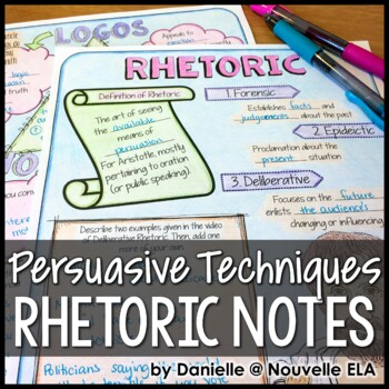Preview of Persuasive Techniques - Introduction to Rhetorical Appeals Sketch and Learn