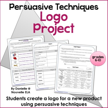 Preview of Persuasive Techniques and Media Literacy - Design a Logo - Advertising Project