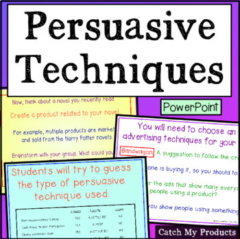 Preview of Persuasive Text or Persuasive Writing in Advertising PowerPoint Lesson Plan