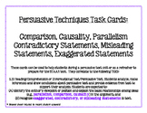 Persuasive Techniques Task Cards