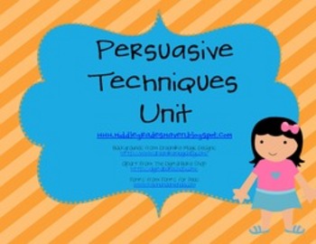 Preview of Persuasive Techniques Unit: Bulletin Board, PowerPoint, and Handouts