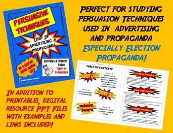 Preview of Persuasive Techniques - Used In Advertising & Propaganda