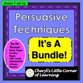 Persuasive Techniques for Middle School BUNDLE - Media Lit