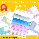 Persuasive Text Prompts Flip Book | Exposition Text Writing