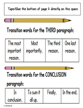 Persuasive essay transition words