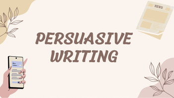 Preview of Persuasive Writing