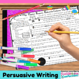 Persuasive Writing Activity : Organizer : Strategies : Ste