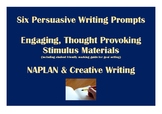 Persuasive Writing Stimulus Prompts NAPLAN (with rubric)