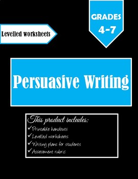 Preview of Persuasive Writing