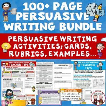 Preview of Persuasive Writing Bundle of Activities