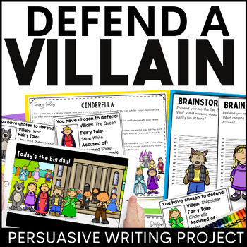 Preview of Persuasive Writing Project Defend a Fairy Tale Villain - Fractured Fairy Tales