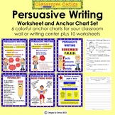 Persuasive Writing Anchor Chart and Worksheet Packet