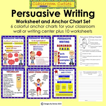 Persuasive Writing Anchor Chart Teaching Resources Teachers Pay