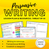 Persuasive Writing: Artificial Intelligence Lesson