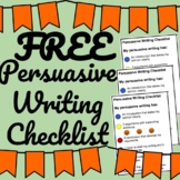 Persuasive Writing Checklist {Self-Assessment}