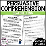 Persuasive Writing Comprehension - Beat Bullying