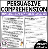 Persuasive Writing Comprehension - Pointless, Painful, Phy