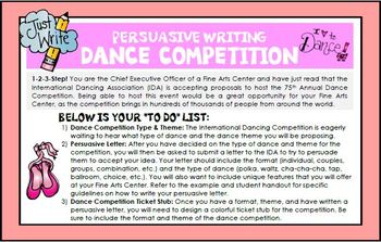 good argumentative essay topics about dance