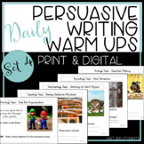 Persuasive Writing Activities Daily Editing Warm Ups Bell Ringers