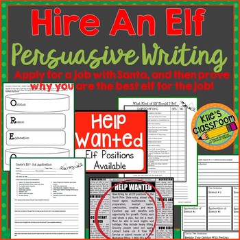 Preview of Persuasive Writing - Hire an Elf! - Elf Job Application- Holiday Writing